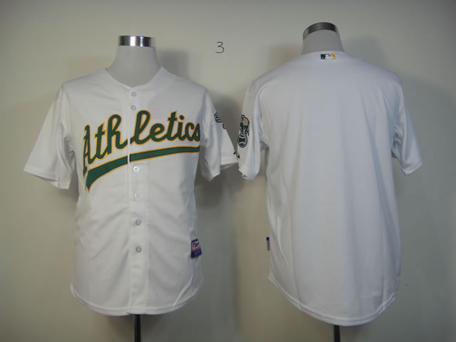 Men Oakland Athletics Blank White MLB Jerseys